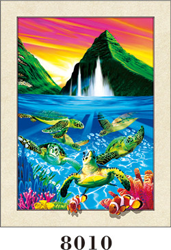 изображение печатания влияния сальто 5Д линзовидное для животных и пейзажа