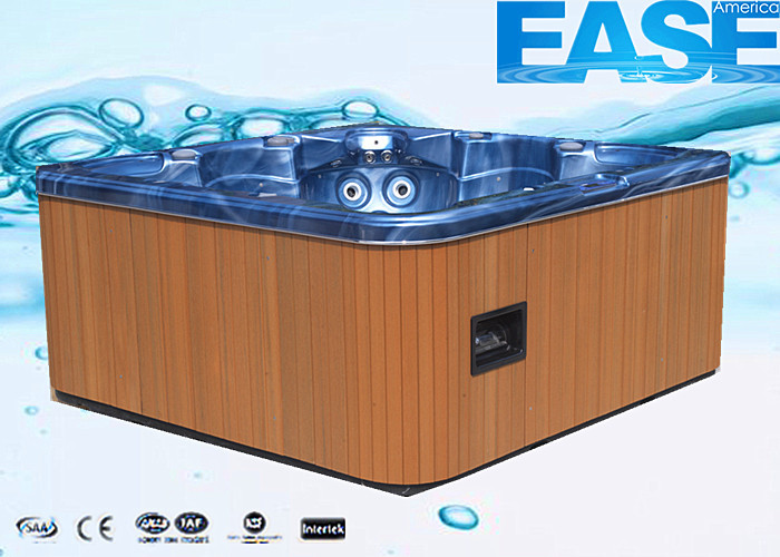1-speed,3HP, square combo massage bathtub outdoor acrylic hot tub with 4 seats + 2 lounges