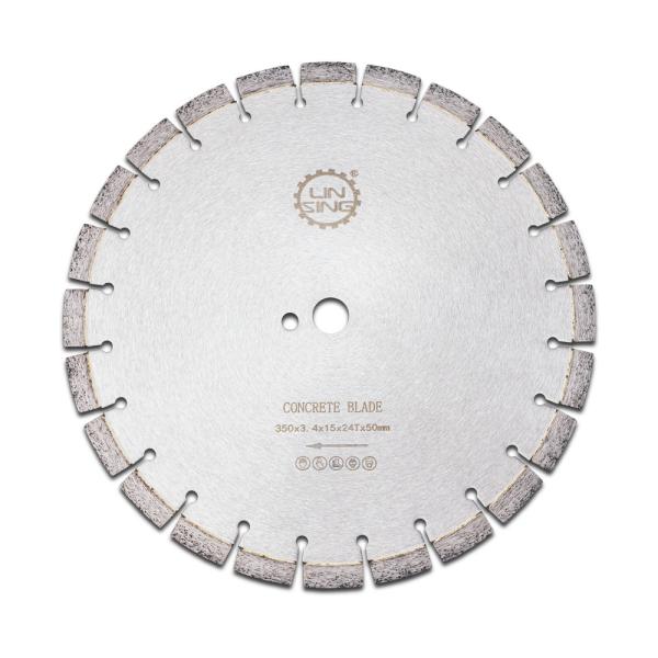 Customized Diamond Tools 350mm Diamond Cutting Disc For Concrete 3mm Blade Thickness