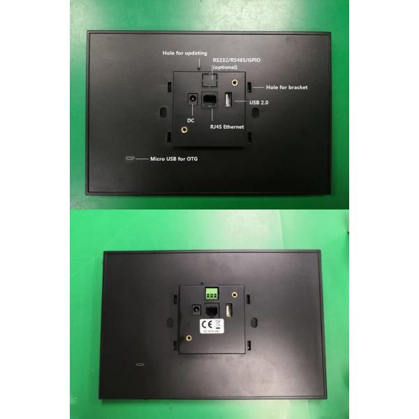 10.1'' Inwall Mounted Touch Screen Terminal Panel With Serial Port GPIO For Security Control
