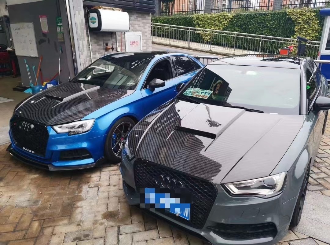 2009-2019 Audi A3 S3 RS3 Carbon Fiber Cover with RS3 LMS Design and OE NO. 8T0823029H