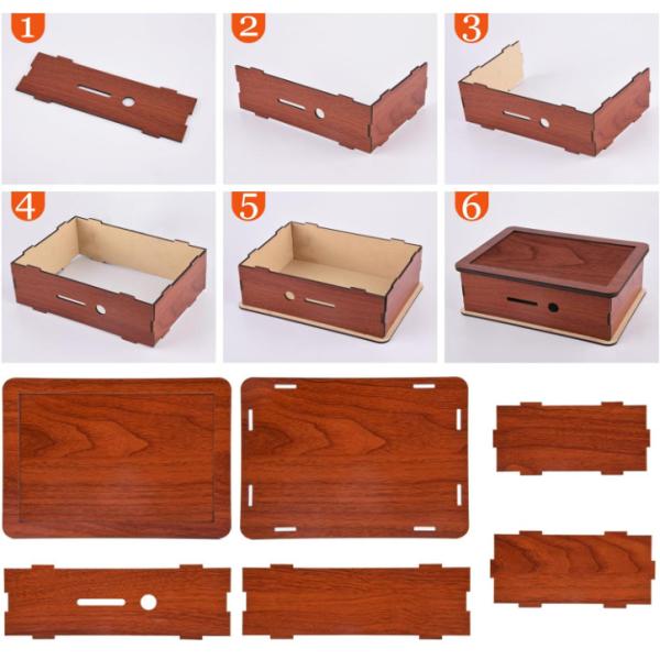 Best Selling Unique 10000 Savings Challenge Box Wooden Cash Savings Box Children'S Piggy Bank