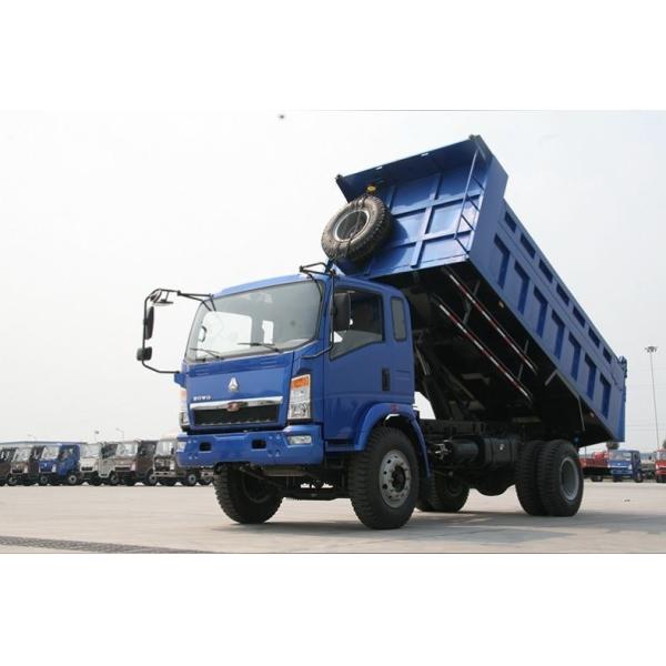 High Load Capacity Sinotruk HOWO Homan 4X2 Dump Truck with 120L Fuel Tanker Capacity