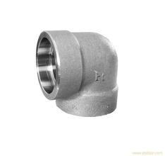 Forged High Pressure Pipe Fittings Threaded Stainless Steel 90 Degree Elbow