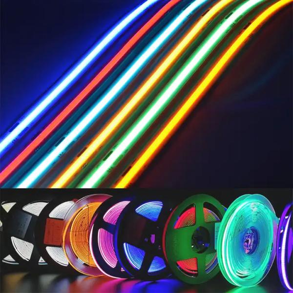 Flexible COB LED Strip 60LEDs/M With Red Yellow Marrs Green Colors OEM