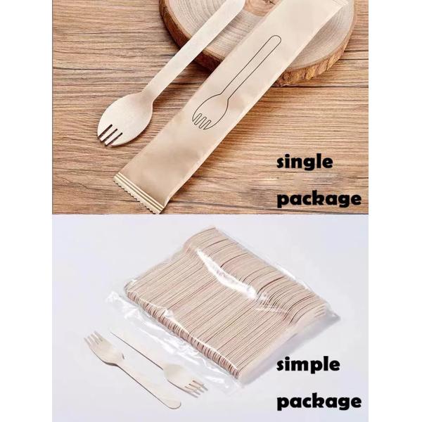 140mm Biodegradable Birch Disposable Wooden Cutlery 150mm Wooden Fork Knife And Spoon