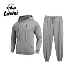 Fashion Jogger Pullover Custom Made Oversized Plain Zip Bluza Moletons Mens Sweatsuits 2 Piece Hoodie Tracksuit Sets