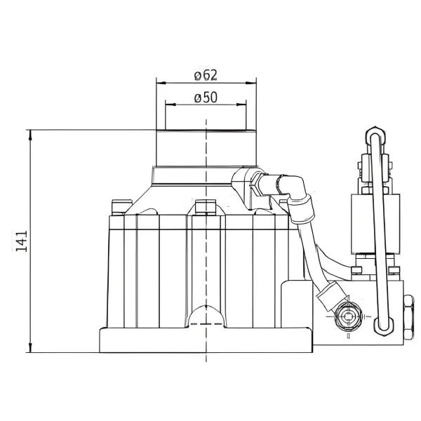 50mm Orifice JQF Intake Control Valve For Precise Control At Maximum Pressure Of 15 Bar