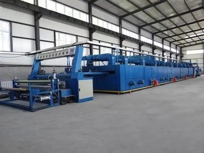 1800mm - 6000mm Fabric Finishing Machine Latex Backing And Hot Setting 30m/Min Finish Stenter Machine