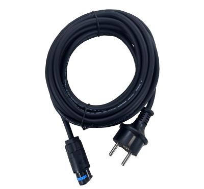 16A 250V 3C*2.5MM² UL94V0 IP68 European Standard Dual Plug Power Harness With 1