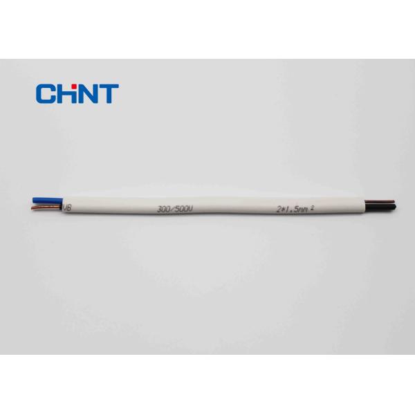 Белые провода плоского кабеля, изолированный ПВК обшили высококачественный плоский кабель