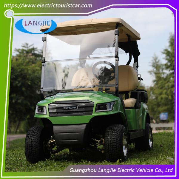 Carrinho de golfe elétrico de 2 lugares motor AC livre de manutenção bateria carro do clube para campo de golfe