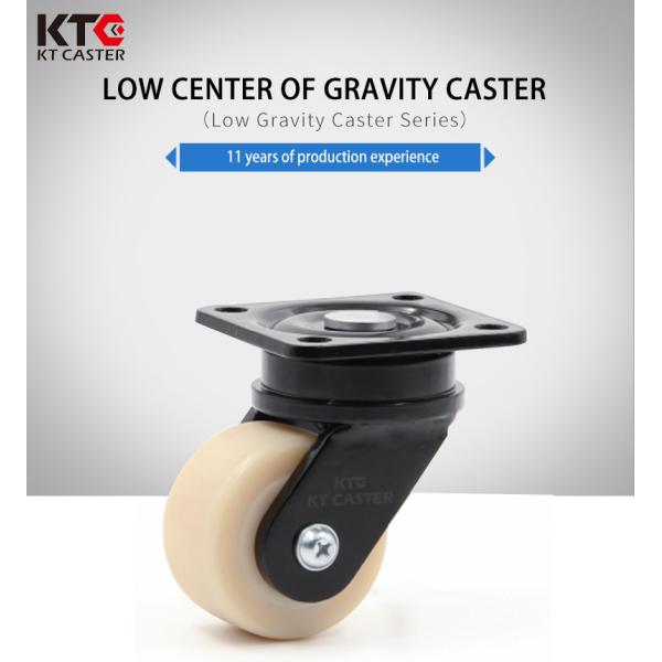 Fixed Rigid Nylon 650kg Heavy Duty Swivel Casters 75mm For Transport Vehicles