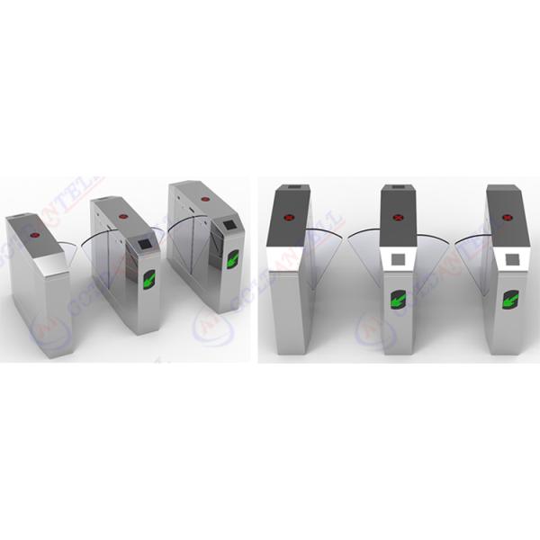 Access Control Face Recognition Turnstile Waterproof Outdoor With Barcode Scanner