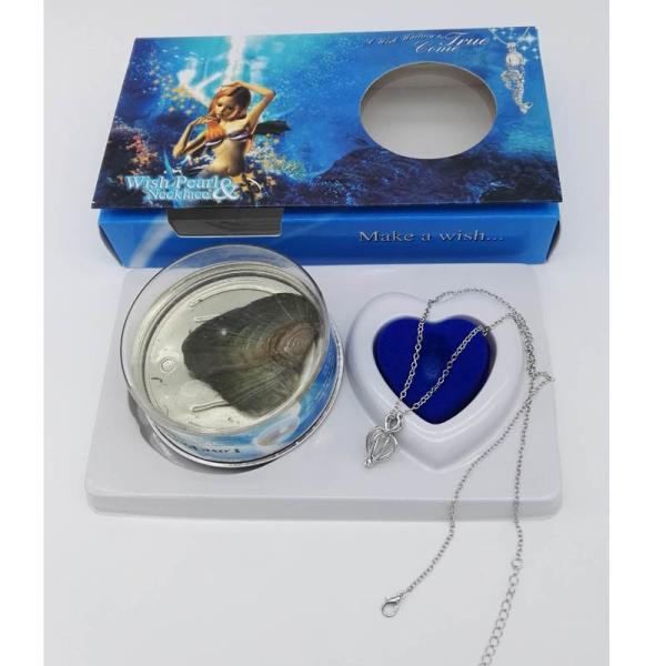 DIY Wish Pearl Necklace Gift Box With Mermaid Design suitable for sending girl friend