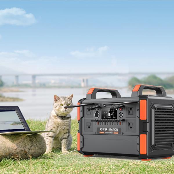 Outdoor Portable Solar Generators 1000w Power Station With Type C