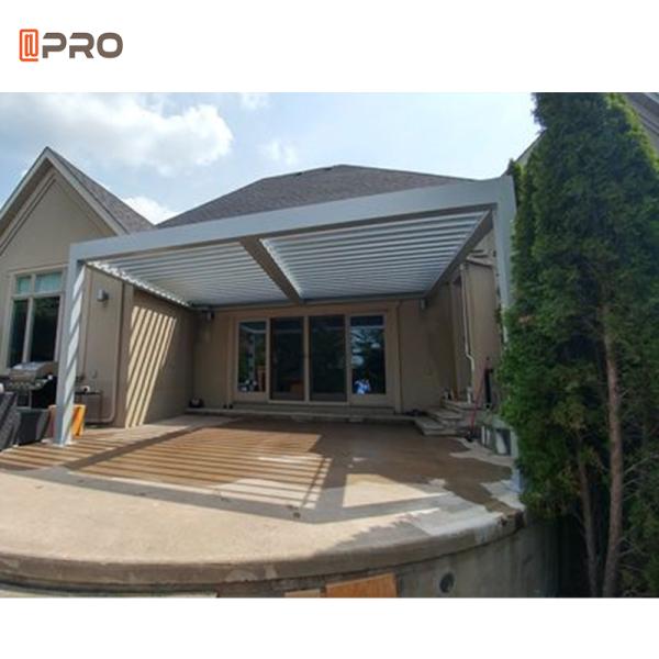 Motorised Outdoor Aluminium Louvered Roof Pergola Bioclimatique Garden Arbours Pergolas