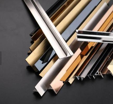 Stainless Steel Trim Can Be A Standalone Decorative Element As Wood , Glass , Or Stone