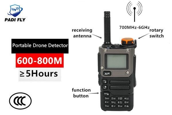 Handheld 700MHz-6GHz Fpv Drone Radar Detector  WiFi GPS Signal Jammer