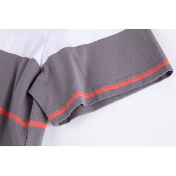 Unisex Classic Polo Shirt with Bold Wide Stripe and Breathable Piqué Knit in Regular Fit