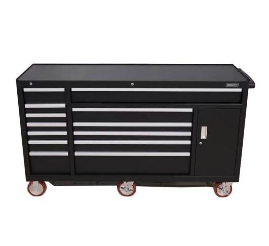 Stainless Steel Handles and Wheels 48 Heavy Duty Metal Tool Chest for Car Repair Station