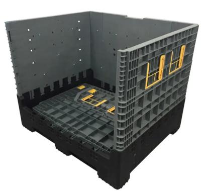 Industrial Stackable Outdoor Storage Shed Collapsible Plastic Pallet Box Moisture Proof