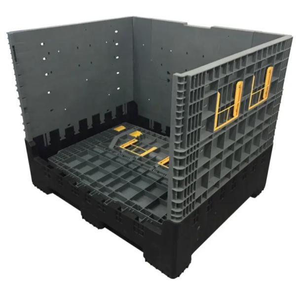 Industrial Stackable Outdoor Storage Shed Collapsible Plastic Pallet Box Moisture Proof
