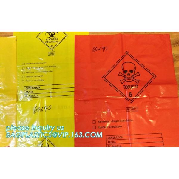PE asbestos waste bags, Disposal Plastic Bag for Construction Waste, rubbish bag for asbestos fibers, bagplastics, bagea