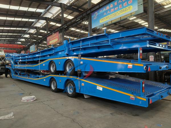 Dimension personnalisée véhicule de transport semi-remorque avec 28T deux vitesses Landing jambe