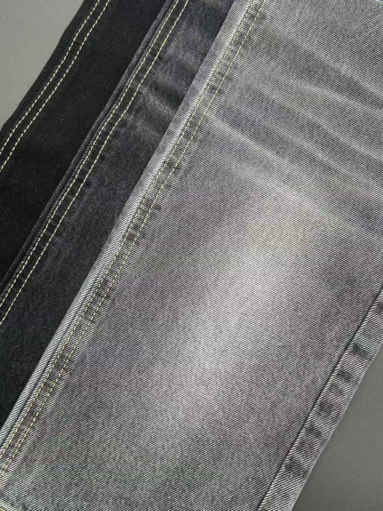 11.1 Sulphur Black 100% Cotton Denim for Classic Jeans & Casual Apparel