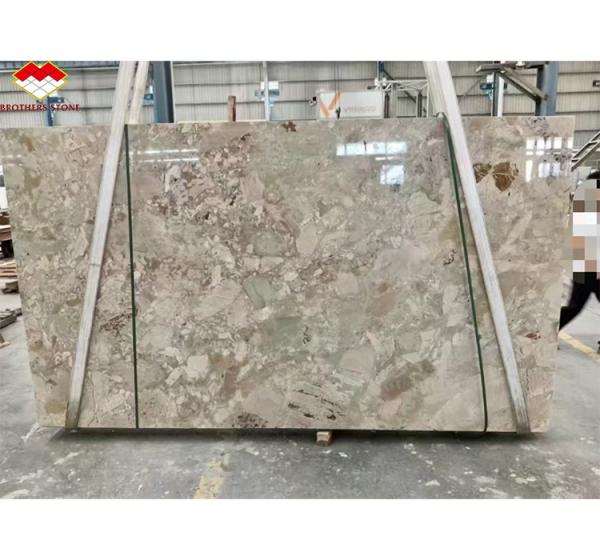 Modern Hotel Design Polished Monet Garden Marble Big Slab for Bathroom Vanity Wash Basin