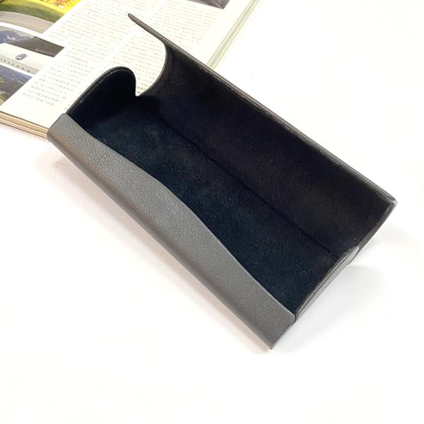 Wholesale branded high quality leather sunglasses case leather sunglasses box soft leather eyeglass bag