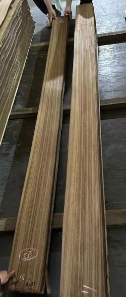 0.50MM Natural Burma Teak Wood Veneer Black line Grade AB Cabinet Use