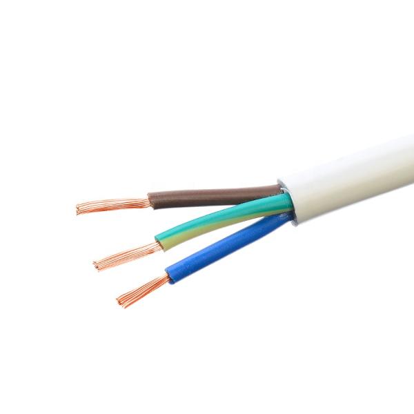 Vde H05vv f 3g 2.5 Mm2 One Grounding Rvv Electrical Wire Flexible Royal Power Cord Cable for Low Voltage Appliances