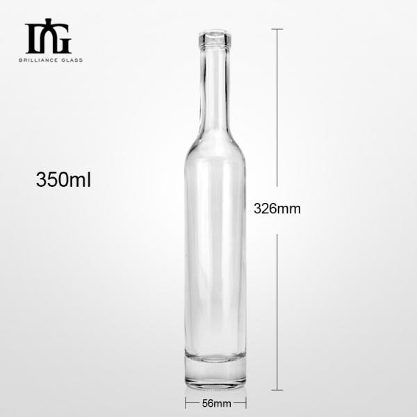 Manufacture Modern Simple Glass Bottle Whisky 350ml Tequila for Industrial Beverage