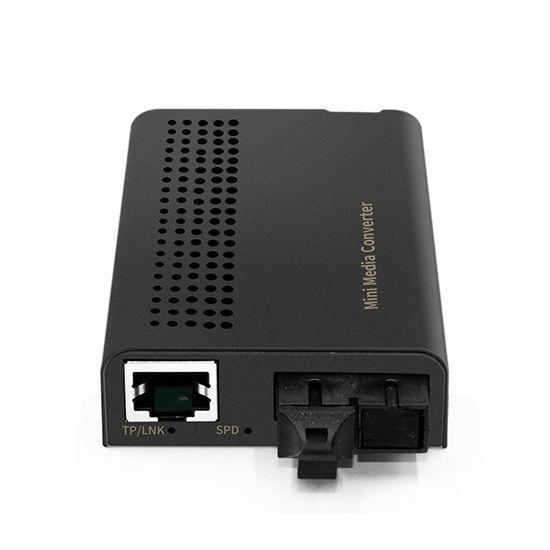 Mini 1x 10/100Base-T RJ45 to 1x 100Base-X SC TX1310nm/RX1550nm 40km SC Single Fiber Media Converter