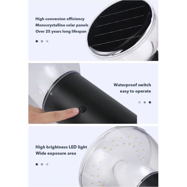 Long Lifespan Solar LED Lawn Light for Lawn Landscape Lighting