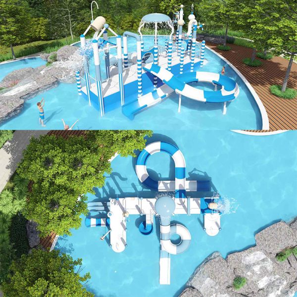 Aqua Park Splash Water Playground Commercial Water Parks Family Fun Kids Water Slide