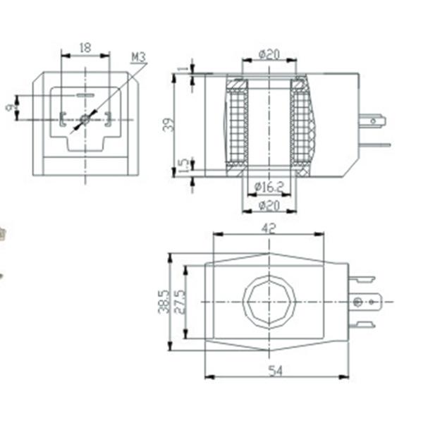 Катушки уплотнения катушки 24ВДК клапана соленоида воды Тхэрмосет пластиковой нормальное