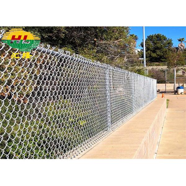 гальванизированное звено цепи 6ft 50*50 x 9 Ga покрытое серым цветом ограждает тяжелое