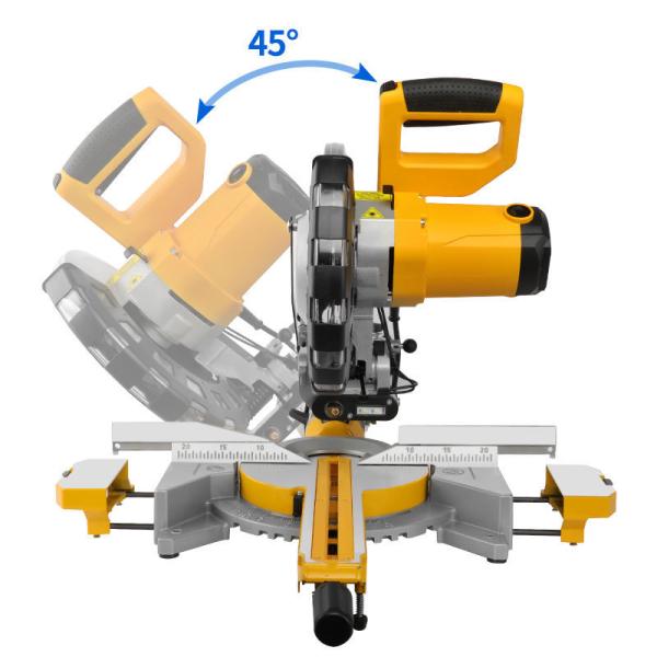 Saw Woodwork Tools 2400W Compound Sliding Miter 10-Inch Miter Cutting 255mm For DIY Craftsmen