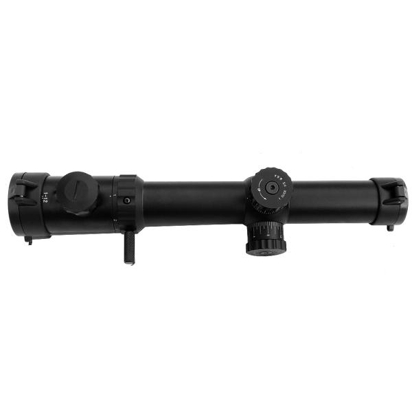 перекрещение точки Mil объектива ED объемов 1-12x28mm FFP красное зеленое загоренное стеклянное