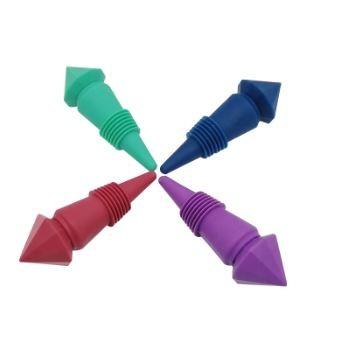 Bujões de borracha da garrafa de vinho do silicone, produtos personalizados do silicone do produto comestível, bujões da garrafa de vinho, tampões de garrafa