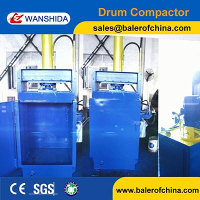 Wanshida Hydraulic Waste Oil Drum Crusher Compactor For Sale
