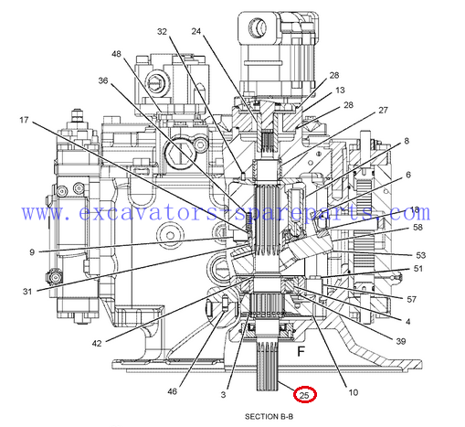 Привод вала 383-3940 для 311D LRR 312D l 313D 314C 315D L 318D l