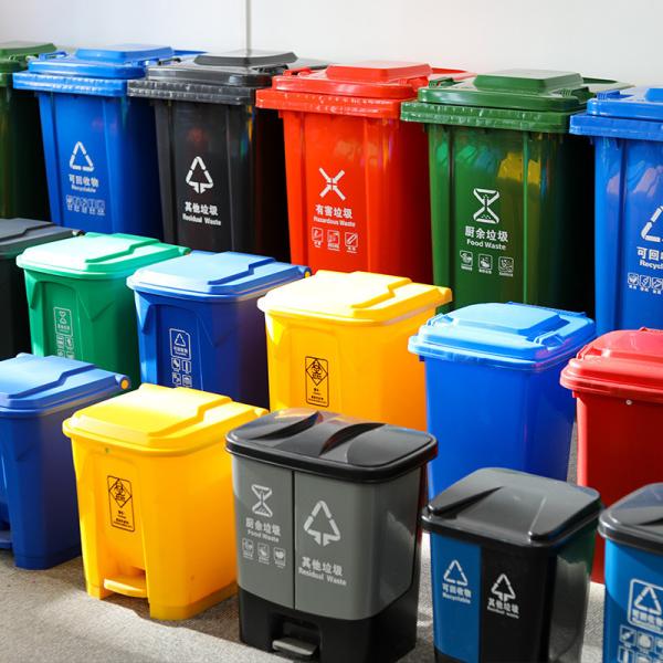 30L 50L 80L 100L New Bare Household Small Pop up Garbage Can Foot Pedal Trash Can Kitchen Plastic Waste Bin