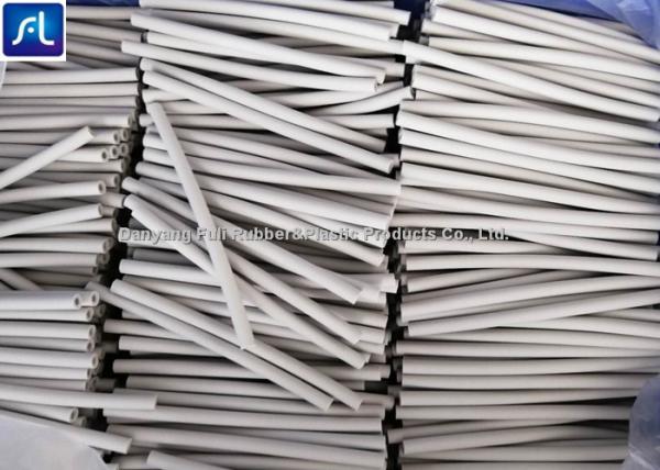 Medical Grade Flexible Rubber Tubing Durable , Light Grey Soft Rubber Tube