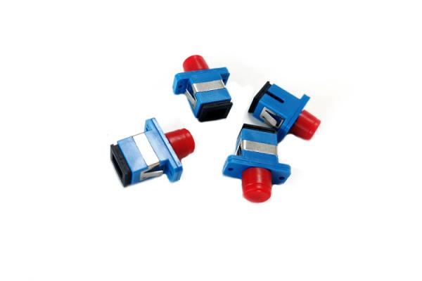 ABS SM SC To FC Fiber Optic Coupler Hybrid Flange Plastic Adapter