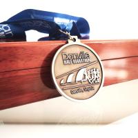 Metal Antigua Danville Medalla de Correr Medio Maratón con Lanyard de Sublimación Impreso