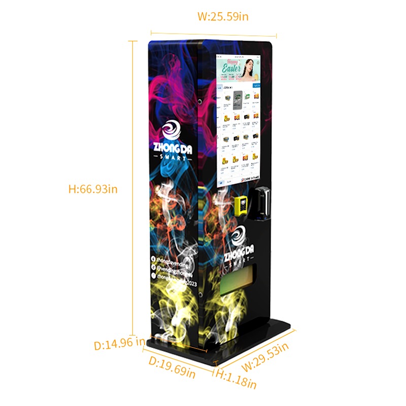 High-Tech Standalone Payment System Vending Machine Steel Material Electronic Liquids and Accessories for Shopping Mall Use